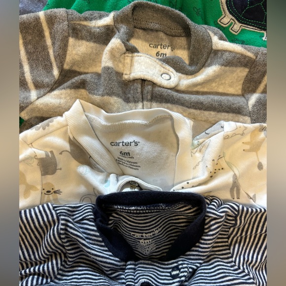 Bundle/Lot of 11 3-6 month Onesie Footie PJs - Carter’s and Cloud Island - Picture 4 of 11